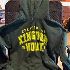 Gildan Black Hoodie with Yellow Graphic
